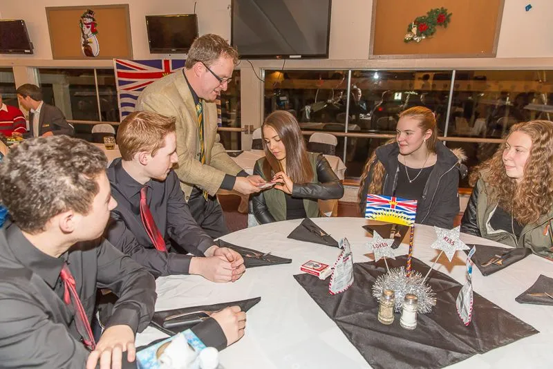 Comedy magician Clinton W. Gray performs closeup magic